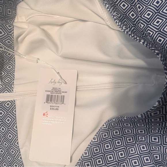 Lady Hagen Essentials Printed Skort Navy Estate Size 16 - Picture 5 of 7